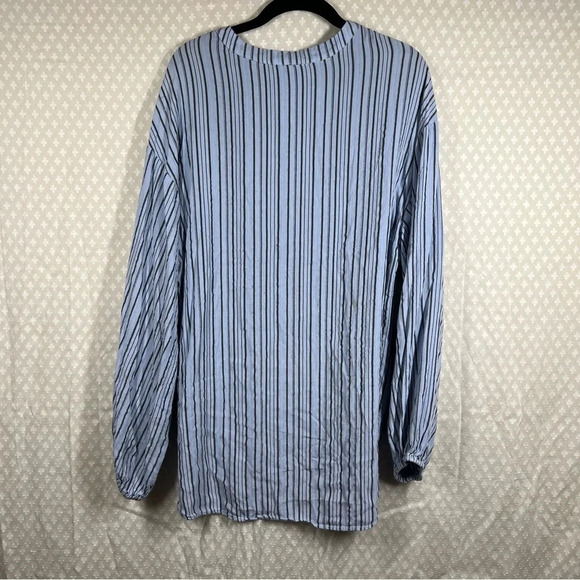 Free People Blue Striped Rhythm Of The Night Tunic Top - Picture 7 of 7